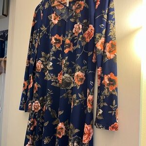 Floral Long Sleeve Dress